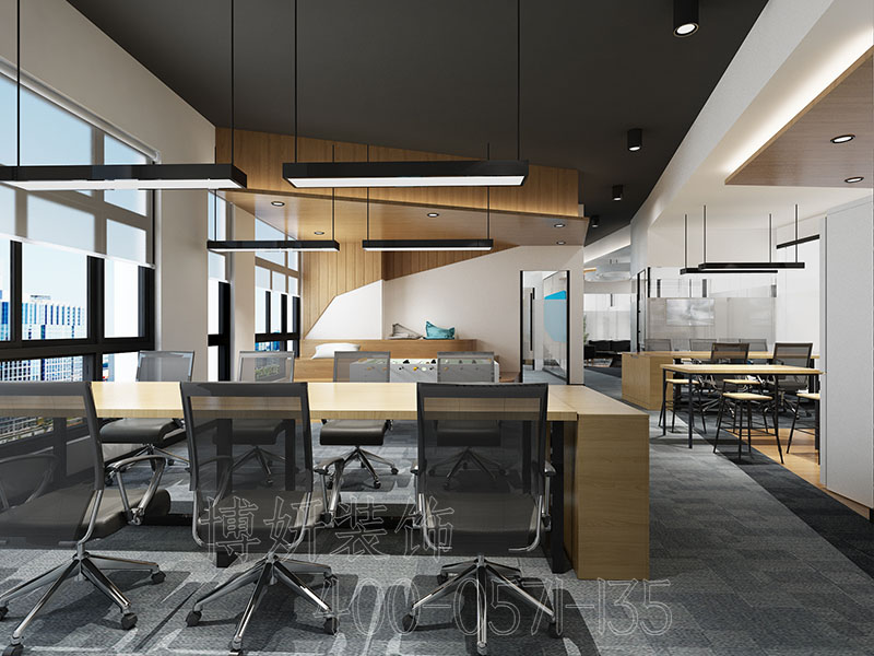 合肥辦公室裝修設計效果圖，辦公室裝修設計技巧要點