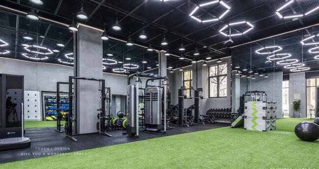 合肥運(yùn)動旋律感健身房裝修設(shè)計(jì)方案效果圖-合肥博妍裝飾公司