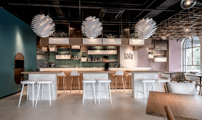 合肥清新自然感餐廳裝修設(shè)計(jì)方案效果圖-合肥博妍裝飾公司