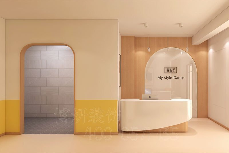 合肥舞蹈培訓(xùn)健身房裝修設(shè)計(jì)方案效果圖-合肥博妍裝飾公司