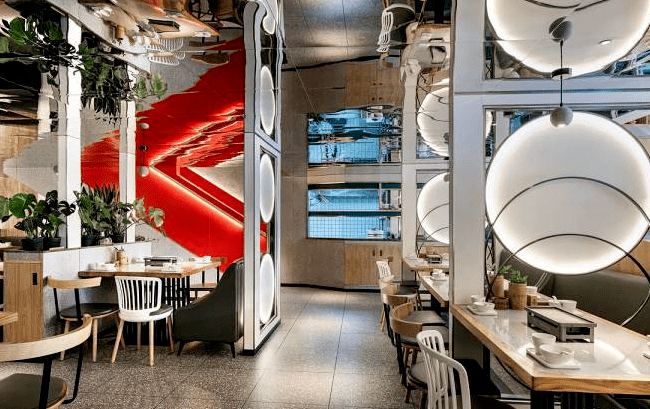 合肥設(shè)計(jì)異型感餐廳裝修設(shè)計(jì)方案效果圖-合肥博妍裝飾公司