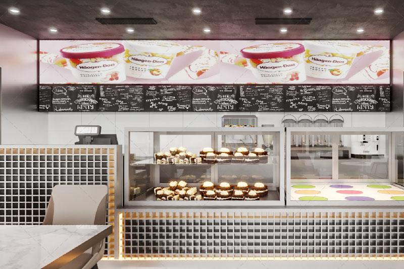 烘焙店裝修設(shè)計(jì)方案效果圖-博妍裝飾公司