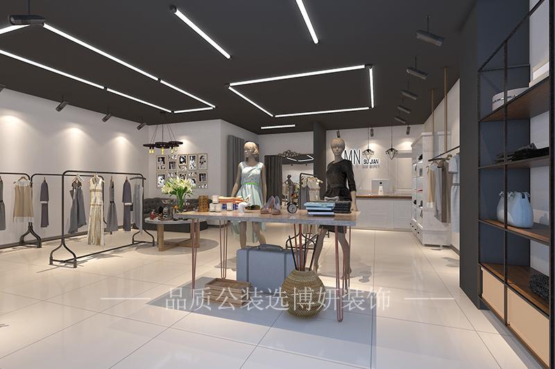 女裝店裝修設(shè)計(jì)方案效果圖-博妍裝飾公司