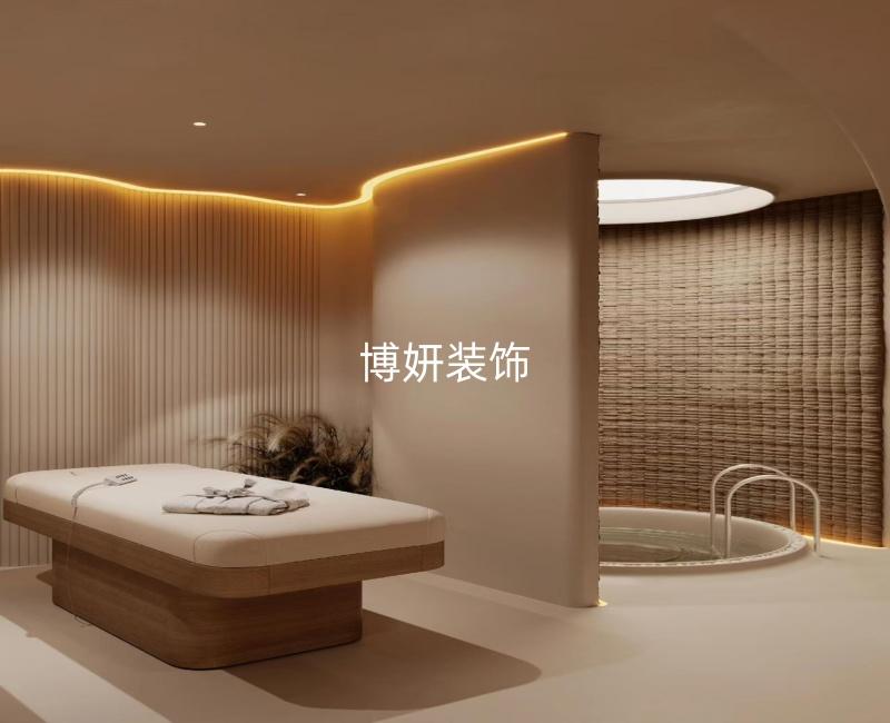 合肥美容院裝修設(shè)計(jì) | 侘寂風(fēng)療愈空間 在曲線與暖光中重構(gòu)身心松弛感