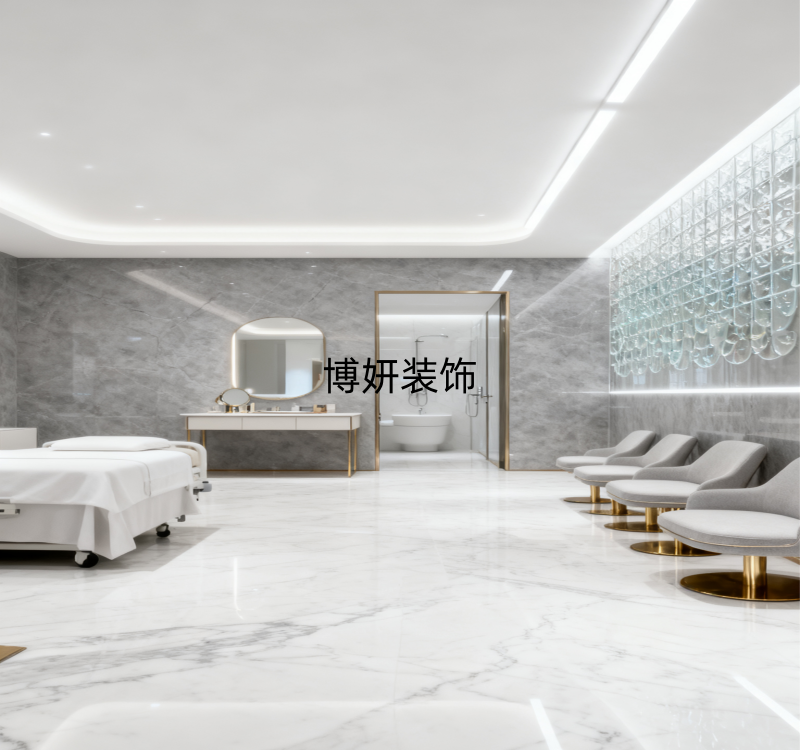 合肥美容機構(gòu)裝修設(shè)計|把「高級感」藏進每一寸療愈里