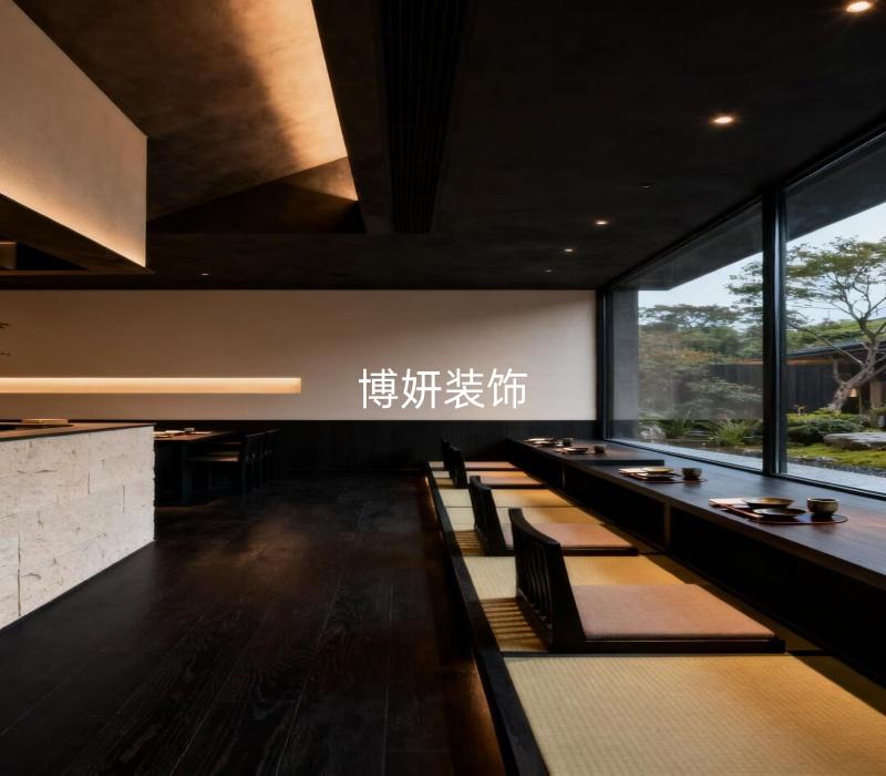 合肥日料店裝修設(shè)計 | 暗調(diào)禪味里，藏著日料店的“食與寂”